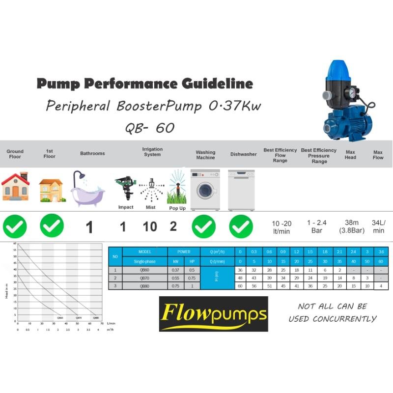 Flowpump Peripheral water pump Kit 0.37kw xe2x80x94 view 3
