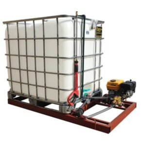 1000l Mobile High Pressure Washer 6.5hp-petrol-186-bar unit xe2x80x94 product photo