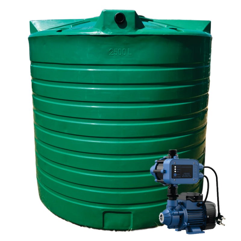 15 000l Water tank and 0.37kw Peripheral Econo Booster pump Combo xe2x80x94 product photo