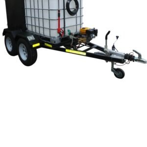 Pressure washer 186bar with steel cabinet 1000lt, double axle braked trailer unit xe2x80x94 product photo