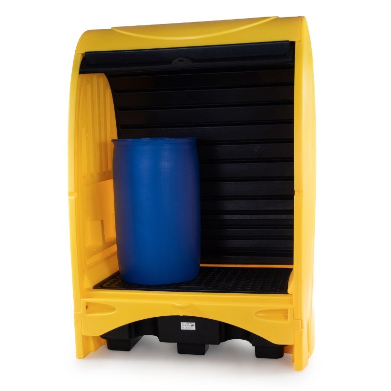 2 Drums Spill Containment Pallet for Hazardous Liquids with Hardcover (250 Litre Capacity) xe2x80x94 product photo