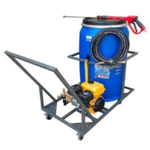 210lt Mobile Pressure Washer Trolley 6.5hp-petrol-186bar xe2x80x94 product photo