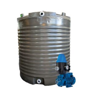 2200l Water tank and 0.75kw Peripheral Water Pump & Controller xe2x80x94 product photo