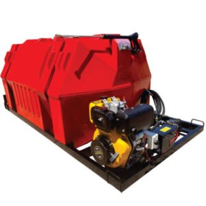 1000l Mobile High Pressure Washer Diesel-Electric-Start-241Bar-Horizontal Unit xe2x80x94 product photo