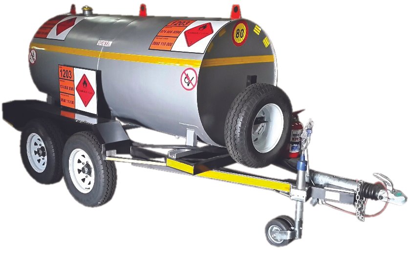 2,500L Water Bowser (Braked, Twin Axle)