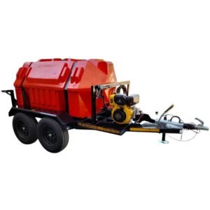 2500l High Pressure Washer Trailer 241bar-Diesel-Electric-Start-Horizontal Braked xe2x80x94 product photo