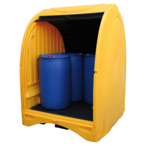 4 Drums Spill Pallet Bund with Hardcover xe2x80x94 product photo