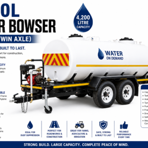 4,200L Water Bowser (Braked, Twin Axle)