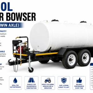 4,500L Water Bowser (Braked, Twin Axle)
