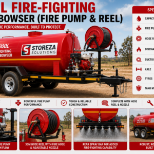 5,000L Fire Fighting Water Bowser (Fire Pump & Reel)