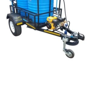 300l vertical 186bar pressure washer and 300l 2.5bar water bowser on braked trailer xe2x80x94 product photo