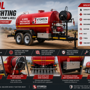 6,000L Fire Fighting Water Bowser (Fire Pump & Reel)