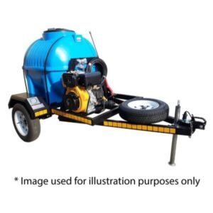 650l Pressure Washer trailer 100bar-220v horizontal unbraked xe2x80x94 product photo
