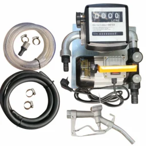 60lt – 220v Diesel pump kit – Fully assembled on wall-mount plate xe2x80x94 product photo