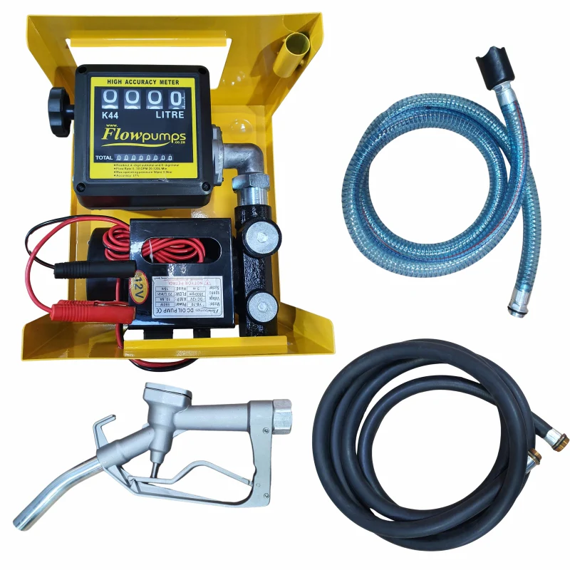 70lpm Diesel Pump Kit 12v with manual nozzle in Pump case xe2x80x94 product photo