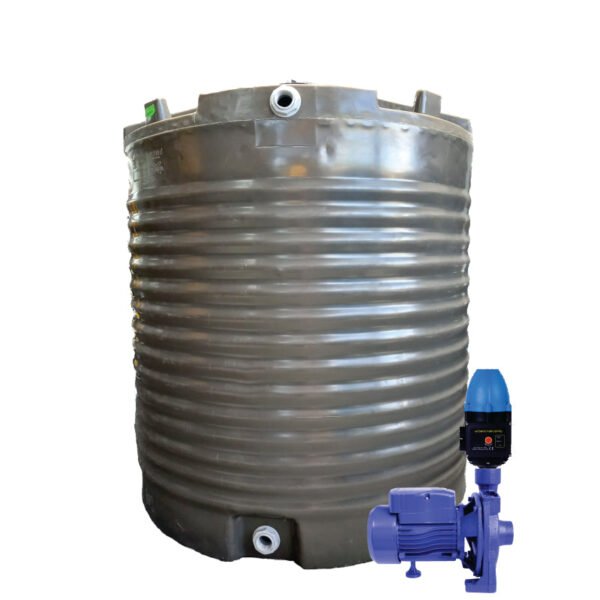 2200l Water tank and 1.1kw Monoblock Water Pump & Controller xe2x80x94 product photo
