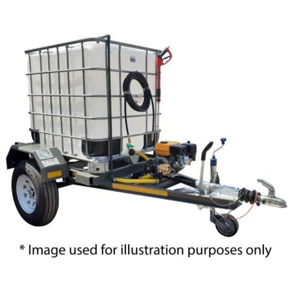 1000l High Pressure Washer trailer 241bar-diesel braked xe2x80x94 product photo