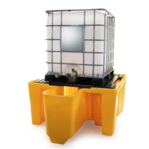 Single IBC Spill Containment Pallet With Integrated Dispensing Area (1120L Capacity) xe2x80x94 product photo