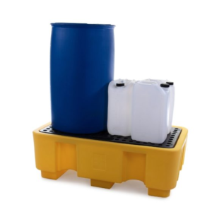 2 Drums Spill Containment Pallet for Hazardous Liquids (250 Litre Capacity) xe2x80x94 product photo
