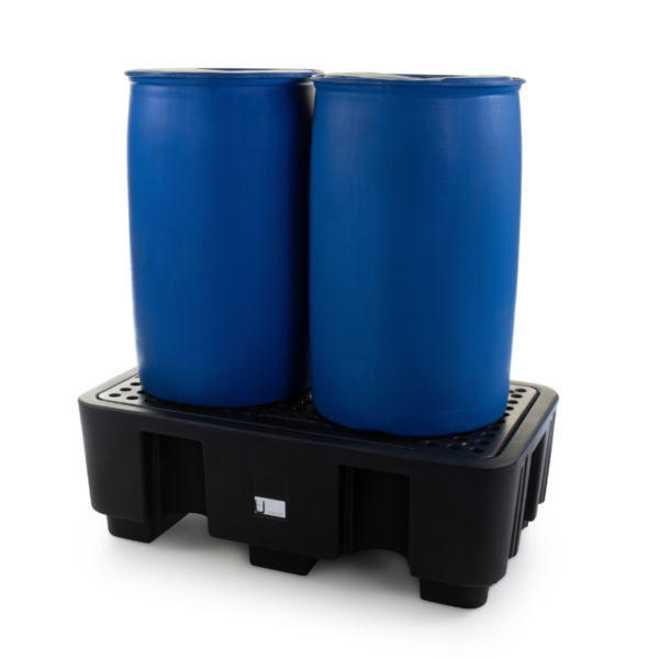2 Drums Spill Containment Pallet for Hazardous Liquids (250 Litre Capacity) xe2x80x94 view 2