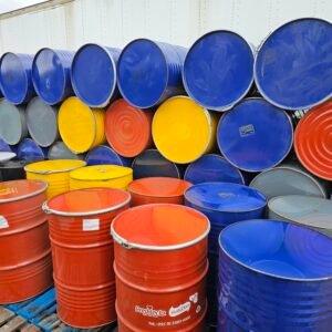Used 210 Litre Open Top Steel Drum With Coated Interior xe2x80x94 product photo