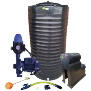 Water tank Combo Executive: 1200l slim tank & 1.1kw Monoblock Water Pump kit — product photo