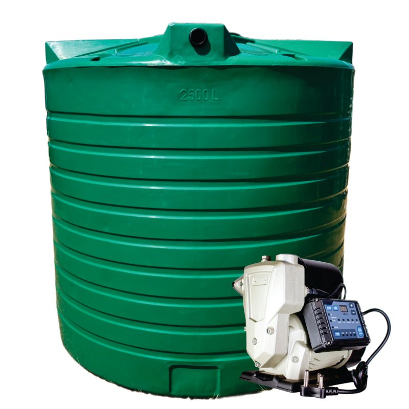 2500l Water tank and VSP 1.5KW Booster Pump System (with VSD) xe2x80x94 view 2