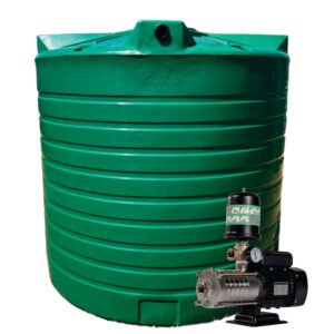 5000l Water tank and 1.5 kw Intelli VSD Booster pump xe2x80x94 product photo