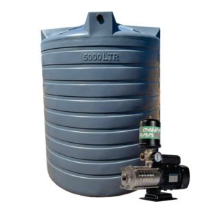 10 000l Water tank and 0.75kw Intelli VSD Booster pump xe2x80x94 product photo