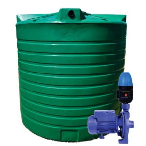 2500l Water tank and 0.55kw Monoblock Water Pump & Controller xe2x80x94 product photo