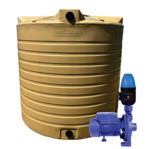 15 000l Water tank and 1.1kw Monoblock Water Pump & Controller xe2x80x94 product photo