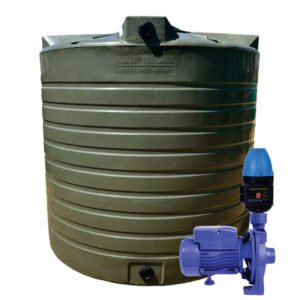 10 000l Water tank and 0.75kw Monoblock Water Pump & Controller xe2x80x94 product photo