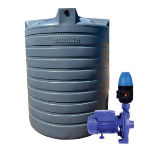 10 000l Water tank and 1.1kw Monoblock Water Pump & Controller xe2x80x94 product photo