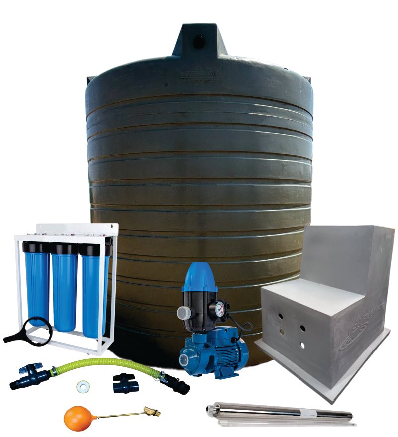 Water tank Combo Full House: 2500l Water tank & 0.75kw Peripheral Water Pump — view 3
