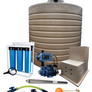 Water tank Combo Full House: 2500l Water tank & 0.37kw Econo Peripheral Water Pump — product photo