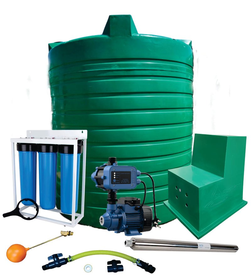 Water tank Combo Full House: 2500l Water tank & 0.37kw Econo Peripheral Water Pump — view 2