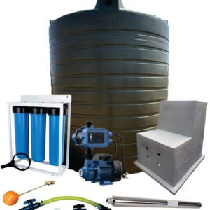 Water tank Combo Full House: 10 000l Water tank & 0.37kw Econo Peripheral Water Pump — product photo