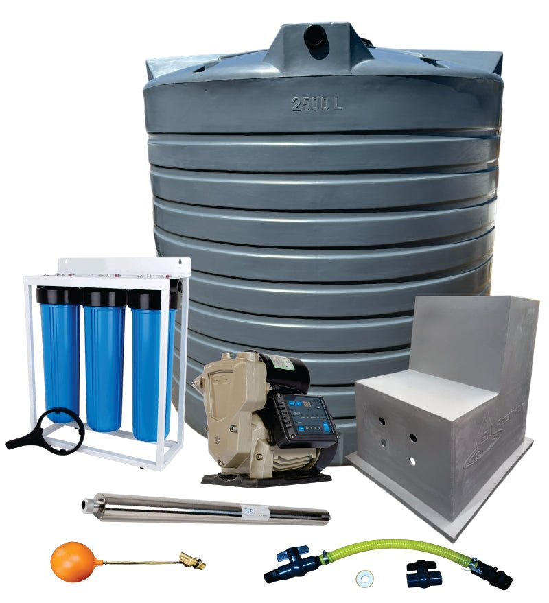 Water tank Combo Full House: 5000l Water tank & VSP 1.5KW Booster Pump System (with VSD) — product photo