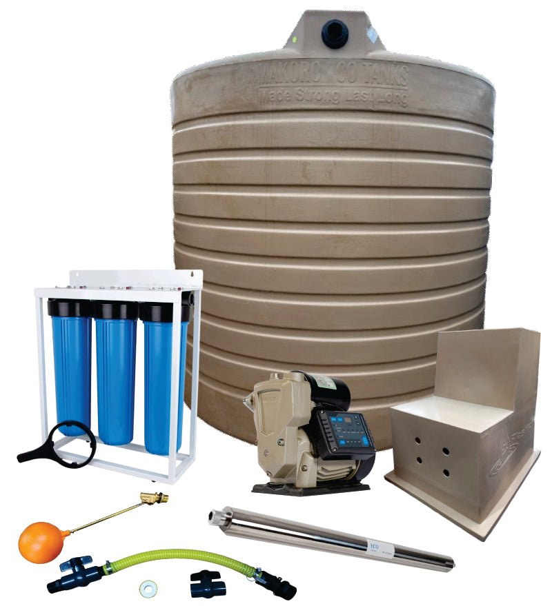 Water tank Combo Full House: 2500l Water tank & VSP 1.5KW Booster Pump System (with VSD) — view 2