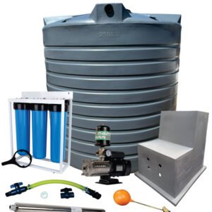 Water tank Combo Full House: 5000l Water tank and 1.5kw Intelli VSD Booster pump — product photo
