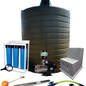 Water tank Combo Full House: 5000l Water tank and 0.75kw Intelli VSD Booster pump — product photo