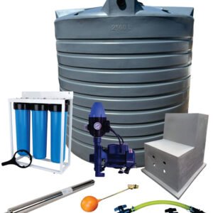 Water tank Combo Full House: 2500l Water tank & 1.1kw Monoblock Water Pump kit — product photo