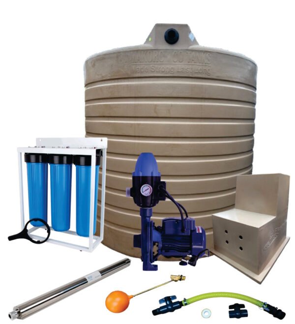 Water tank Combo Full House: 15 000l Water tank & 0.55kw Flowpump Monoblock Water Pump xe2x80x94 view 2