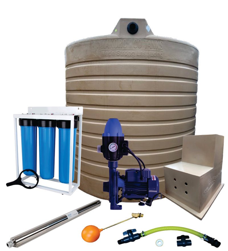 Water tank Combo Full House: 2500l Water tank & 0.75kw Monoblock Water Pump kit — view 2