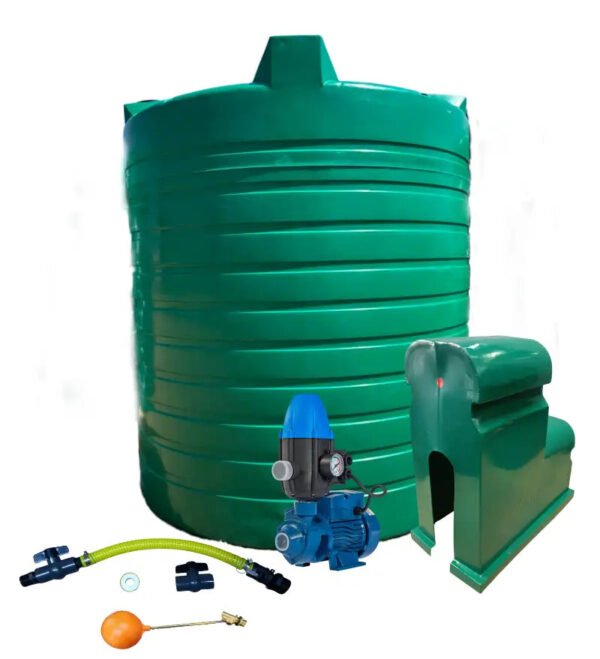 Water tank Combo Executive: 15 000l Water tank & 0.37kw Peripheral Water Pump — product photo