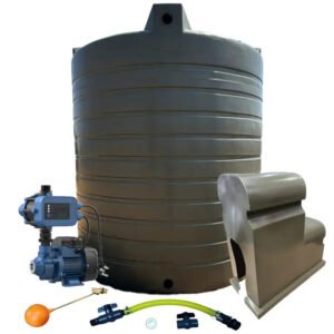 Water tank Combo Executive: 10 000l Water tank & 0.37kw Econo Peripheral Water Pump — product photo