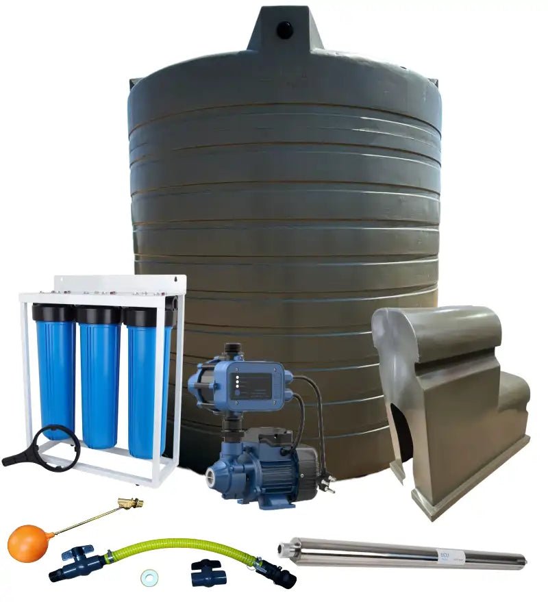 Water tank Combo Full House: 15 000l Water tank & 0.37kw Econo Peripheral Water Pump — product photo