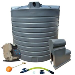 Water tank Combo Executive: 10 000l Water tank & VSP 1.5KW Booster Pump System (with VSD) xe2x80x94 product photo