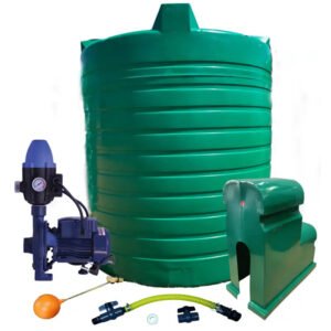 Water tank Combo Executive: 5000l Water tank & 1.1kw Monoblock Water Pump kit — product photo
