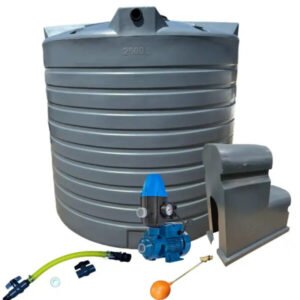 Water tank Combo Executive: 10 000l Water tank & 0.75kw Peripheral Water Pump xe2x80x94 product photo